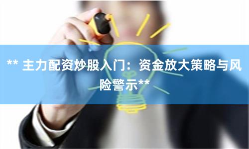 ** 主力配资炒股入门：资金放大策略与风险警示**